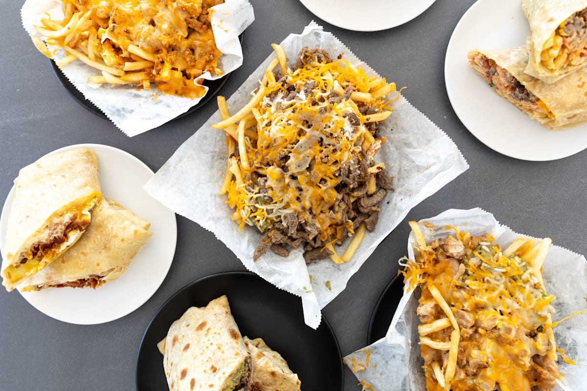 Burros Fries Delivery Menu Order Online 3404 Palm Ave San