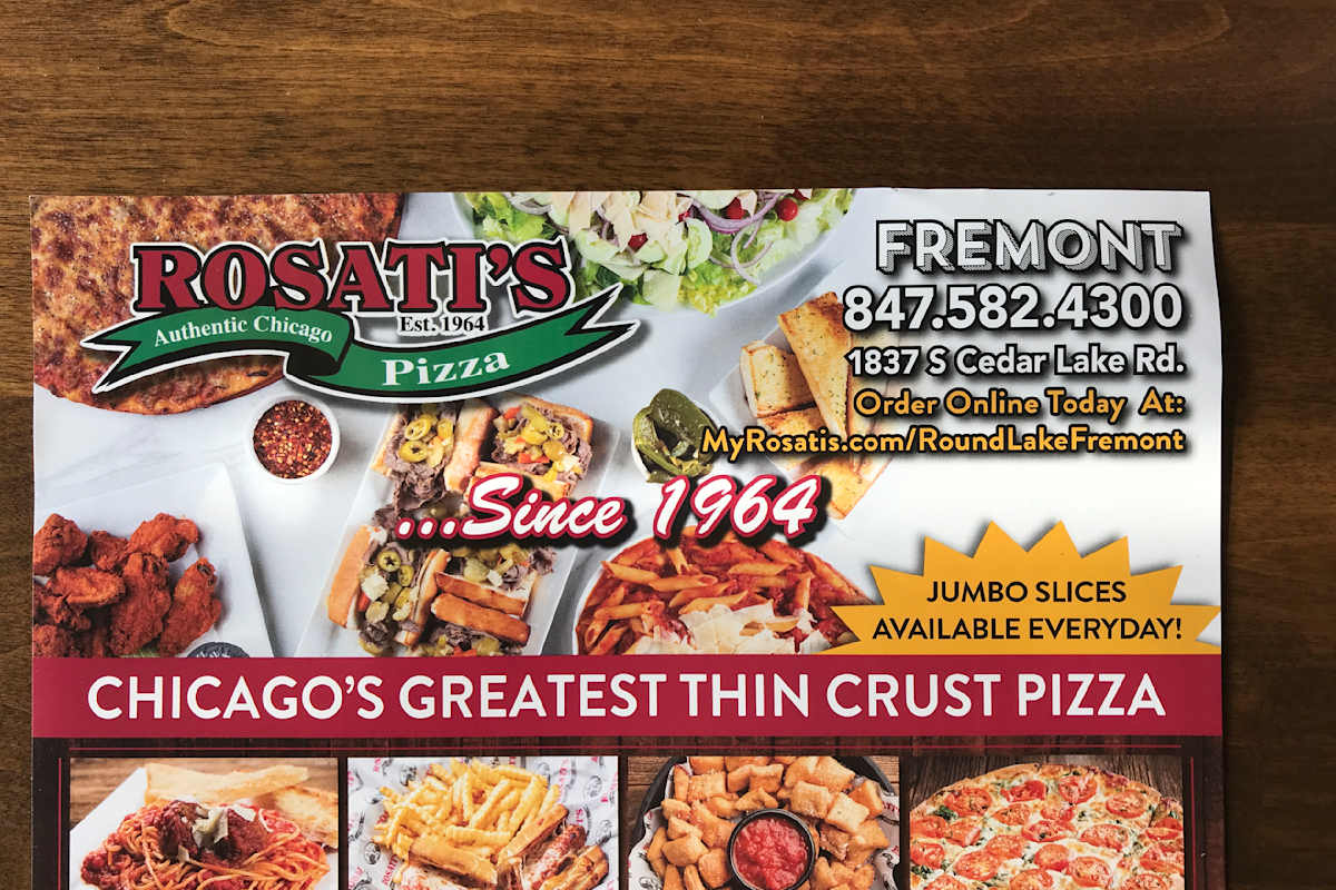 Rosatis Pizza Delivery Menu | Order Online | 1837 S Cedar Lake Rd Round ...