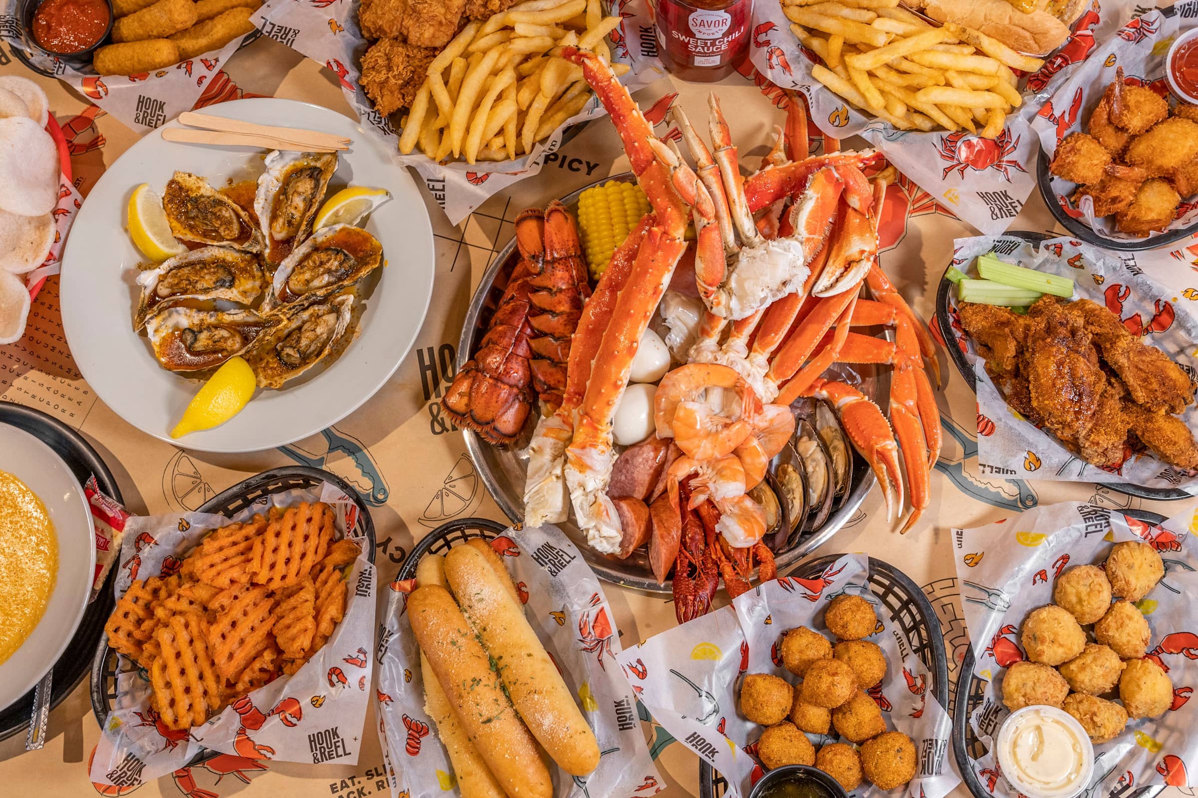 Hook & Reel Delivery Menu Order Online 14331 Hall Rd Utica Grubhub