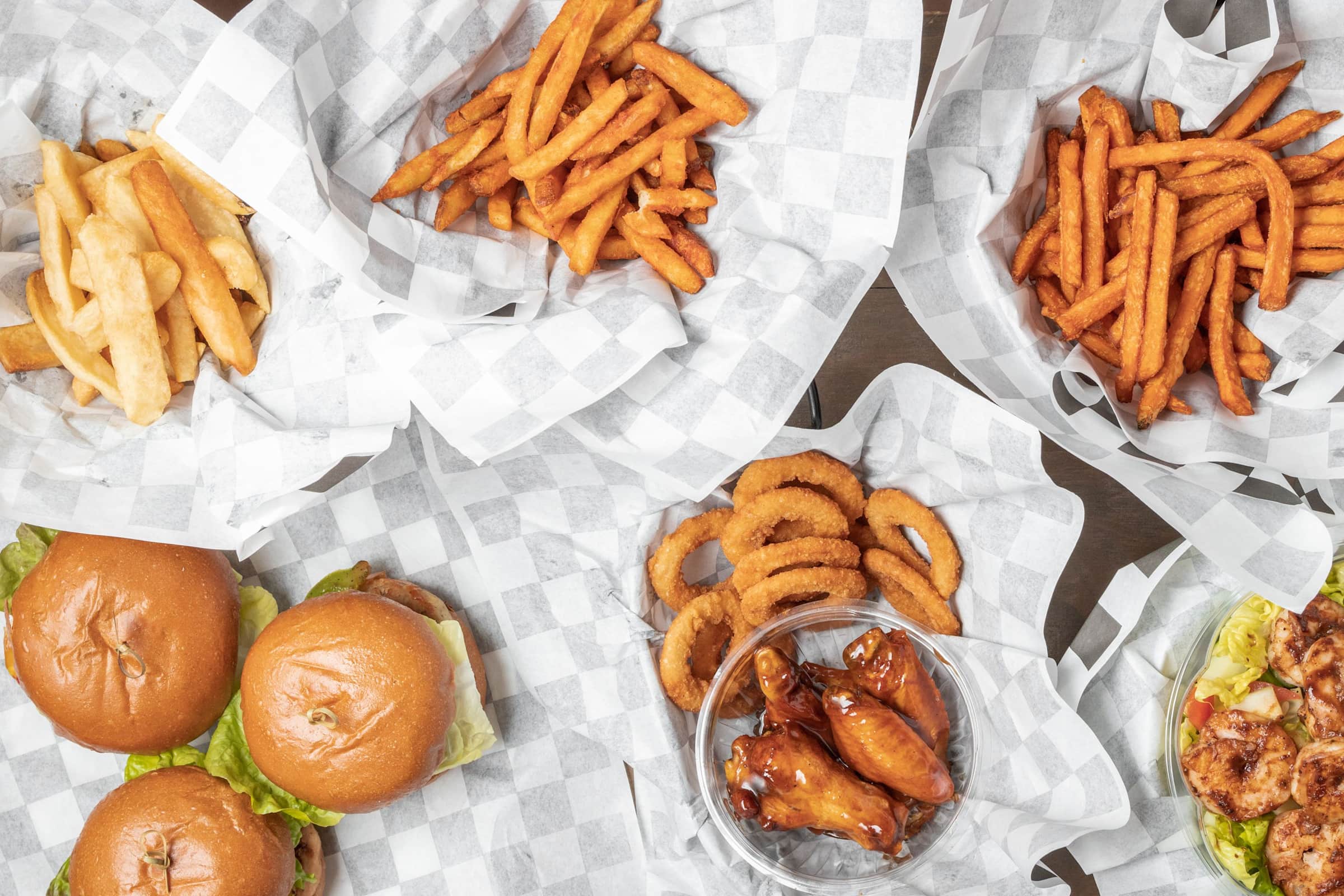 Bugging out 4 burgers Delivery Menu Order Online 13406 Guy R Brewer