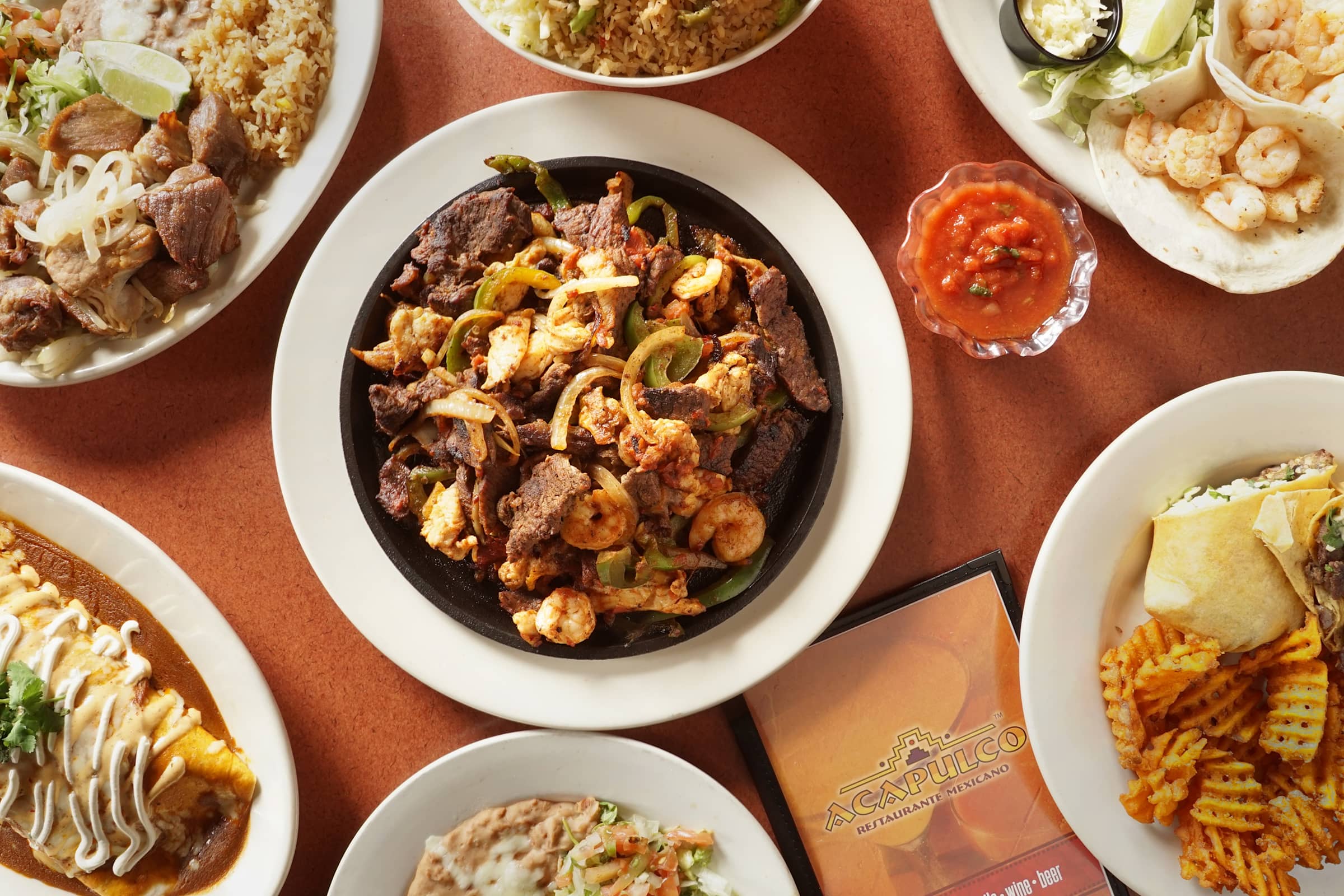 Acapulco Mexican Restaurant Andover, MN Restaurant Menu + Delivery