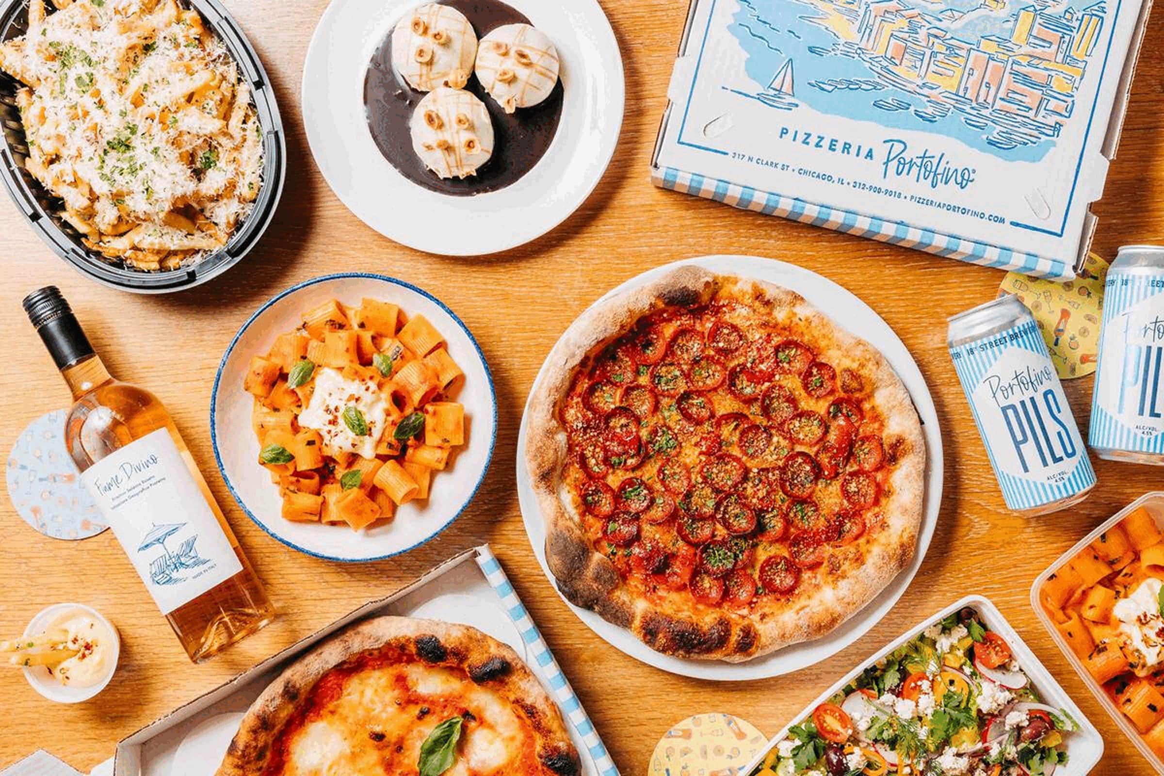 Pizzeria Portofino Delivery Menu Order Online 317 N Clark St Chicago Grubhub