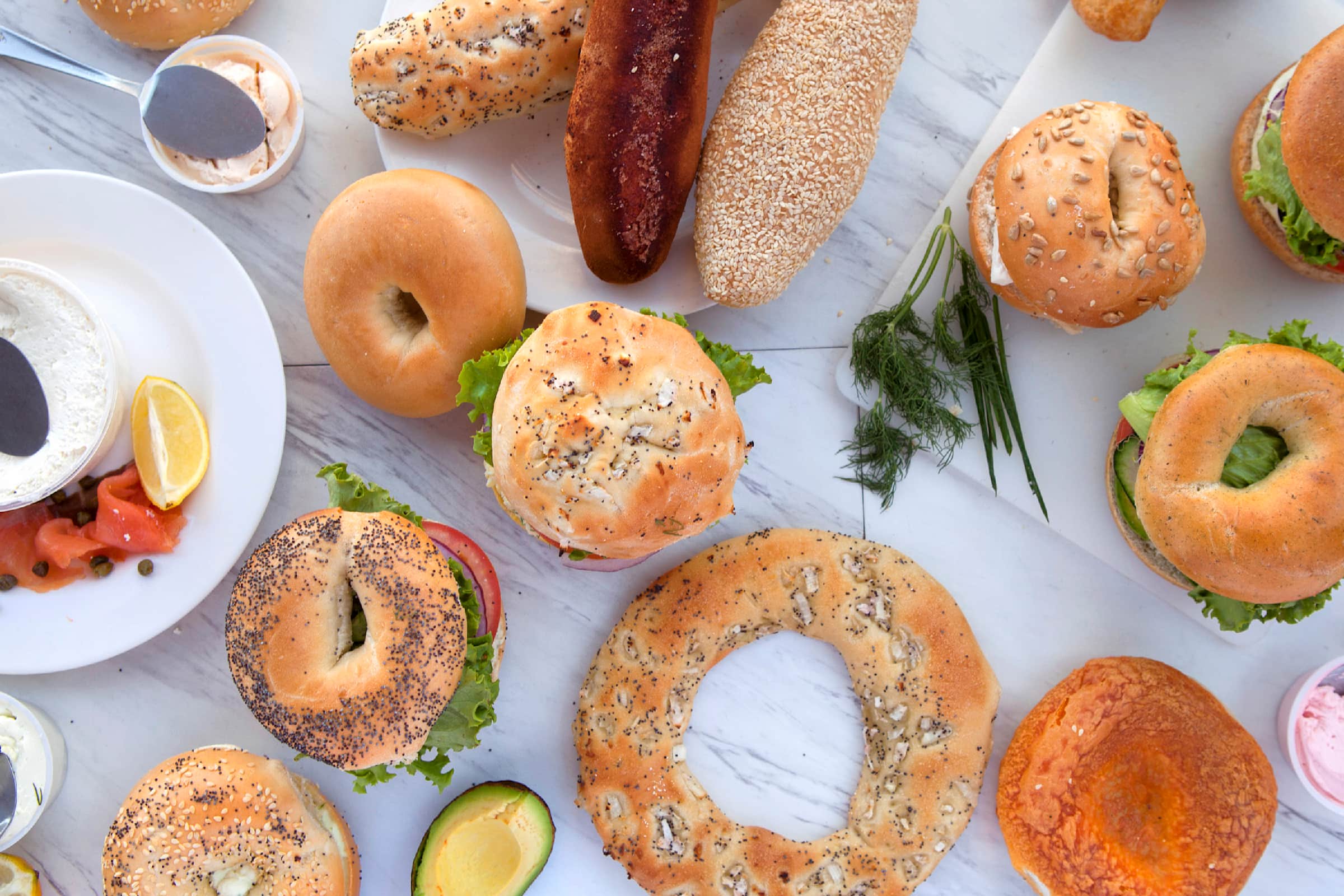 Bueller's Bagels Delivery Menu Order Online 10840 W Olympic Blvd