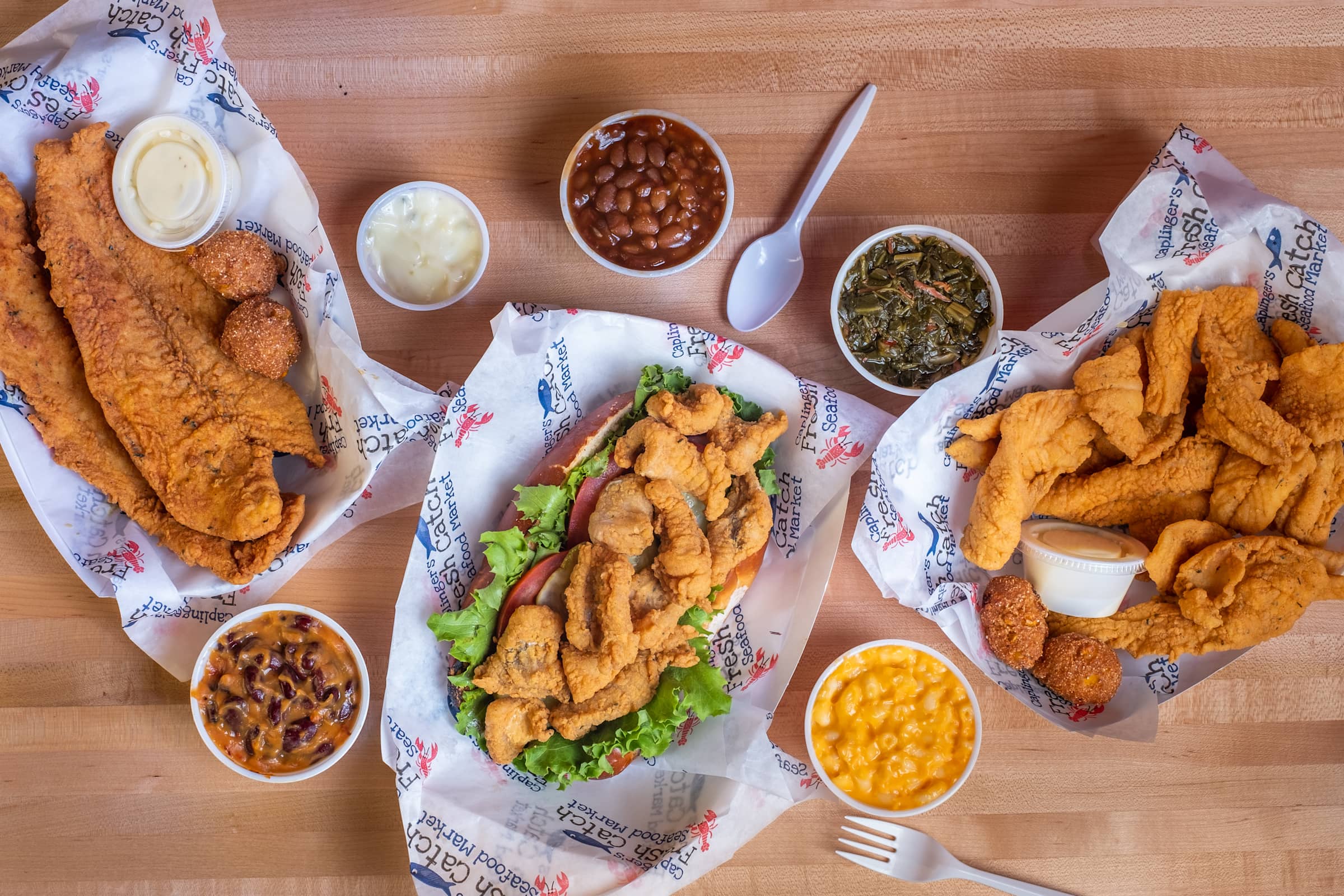 Caplinger's Fresh Catch Seafood Kitchen at The AMP Delivery Menu ...