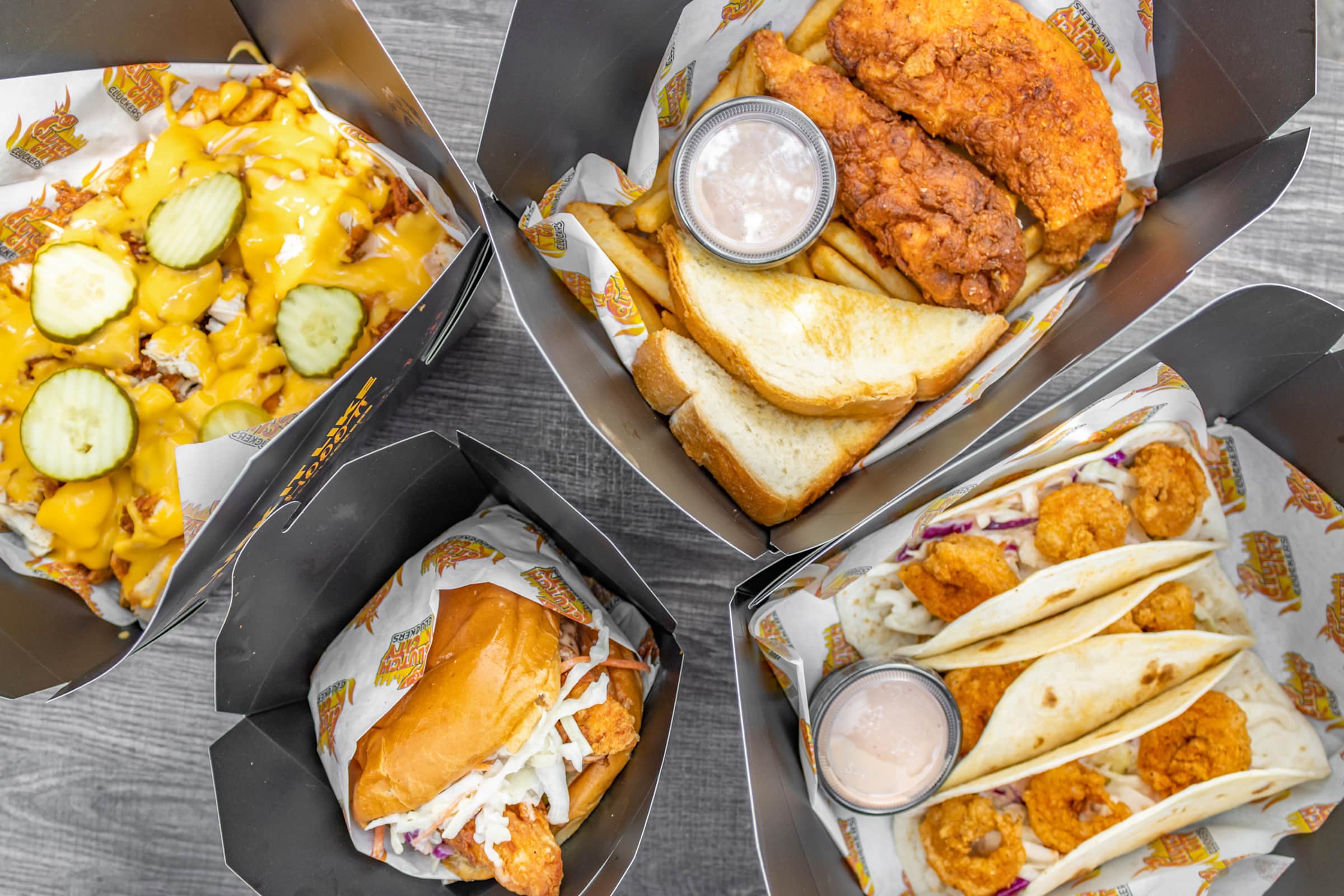 Clutch City Cluckers Food Truck Houston, TX Restaurant Menu