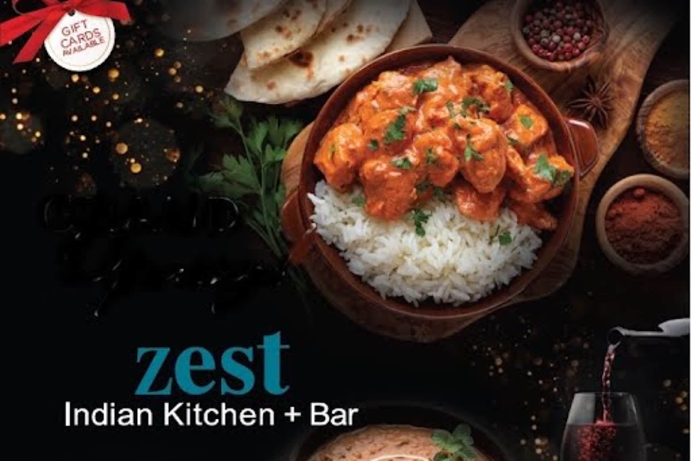 Zest Indian Kitchen + Bar Delivery Menu Order Online 2011 Main St