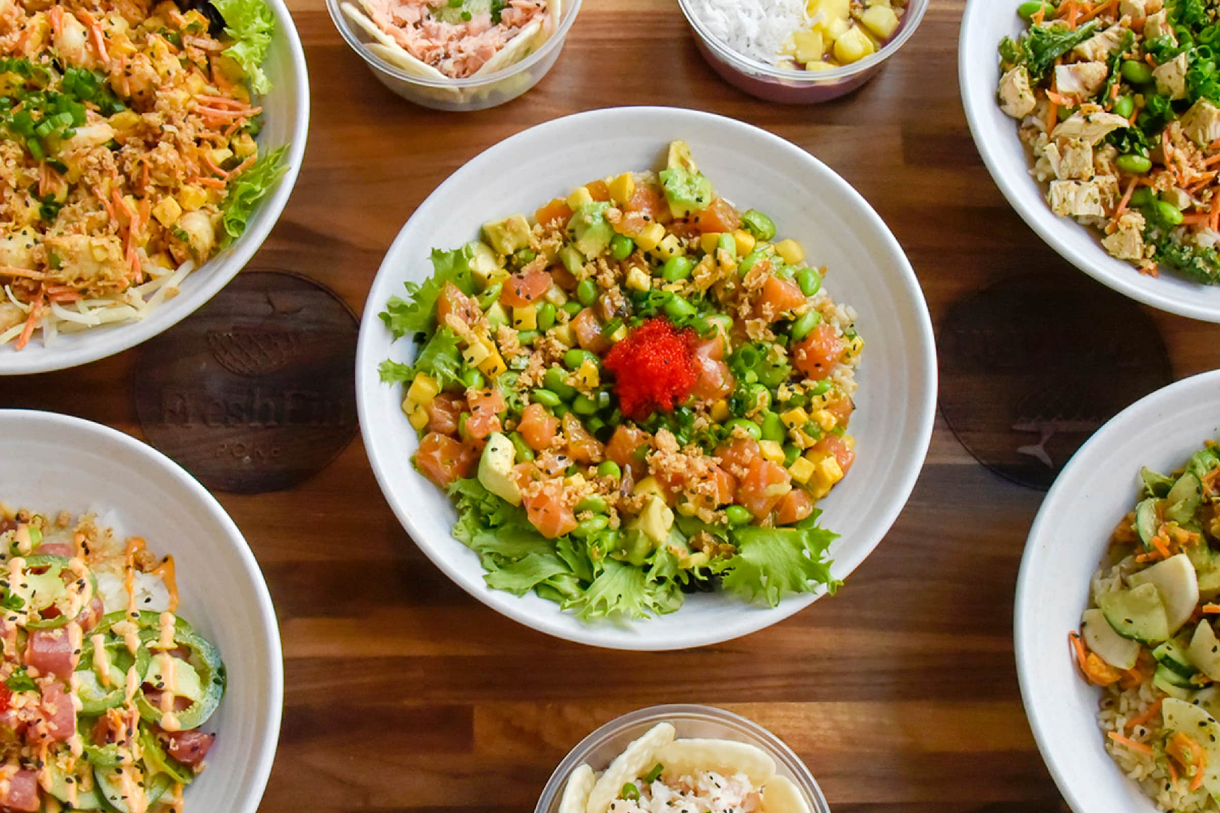 Freshfin Poke Delivery Menu Order Online 240 N Lord St Brookfield