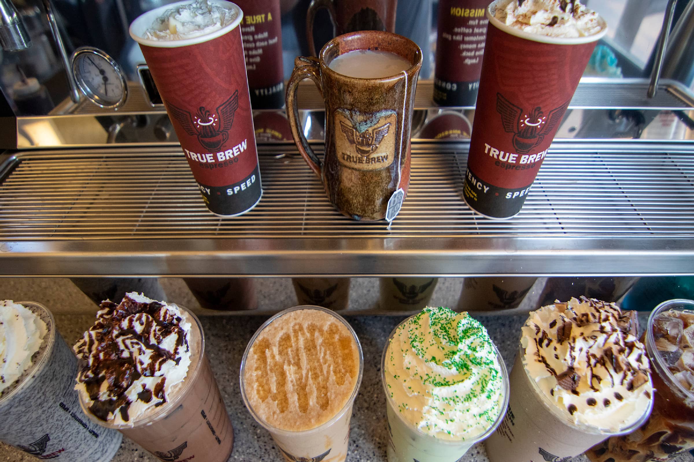 True Brew Espresso Delivery Menu Order Online 901 Central Ave Great