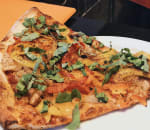 Order Bright Flame Veggie Thin Crust Pizza food online from Union Pizza Company store, Manhattan Beach on bringmethat.com