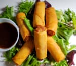Order Vegetables Spring Rolls 5pcs (Vegan) food online from Divine Express Catering store, Brooklyn on bringmethat.com