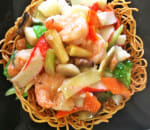 Order Seafood Pan Fried Noodle food online from Danny's Szechuan Garden store, Howard Beach on bringmethat.com