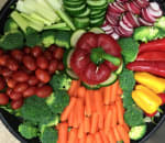 Vegetable dip tray