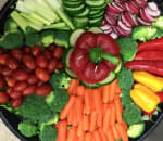 Vegetable dip tray