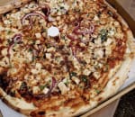 Order BBQ Chicken Thin Crust Pizza food online from Union Pizza Company store, Manhattan Beach on bringmethat.com
