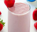 Strawberry vanilla milk shake