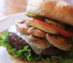 Order Sauteed Mushroom Swiss Burger food online from Black Eyed Pea store, Colorado Springs on bringmethat.com