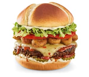 Burgers at shop red robin