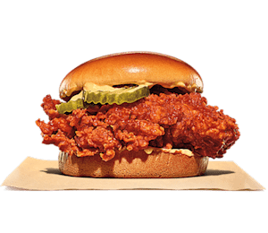 Burger king hand deals breaded chicken sandwich