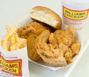 Williams chicken hot sale menu