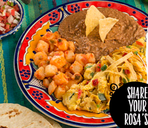 Rosa's outlet cafe menu