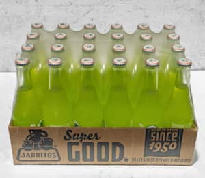 Sprite (Mexican Sprite) with Cane Sugar, classic green 12 oz glass bottle
