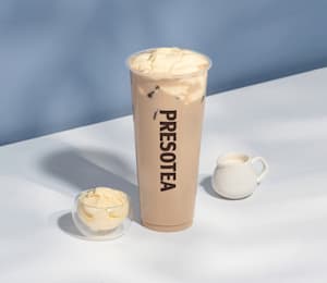 Pistachio Milk Foam on Iced Latte - iSi