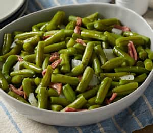 Family Size Green Beans with Ham 