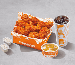 Popeyes fried discount chicken menu
