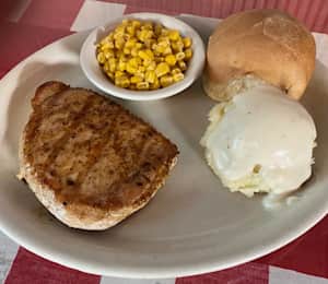 Bleu Bacon Cheese Burger - Dinner Menu - Texan Cafe & Pie Shop