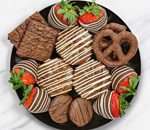 COOKIES GIFT BASKET, Gourmet Gluten Free Chocolate Covered Cookies for  Holiday, Hostess Gifts, Corporate Gift Baskets for Delivery Prime