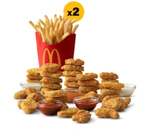 40 pc. Chicken McNuggets® & 2 Medium Fries