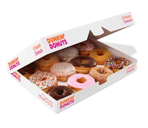 Dozen donuts from hot sale dunkin