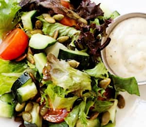 Half Mixed Greens & Tomato Salad