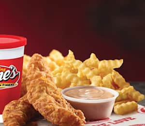 Raising cane's chicken shop fingers caniac combo
