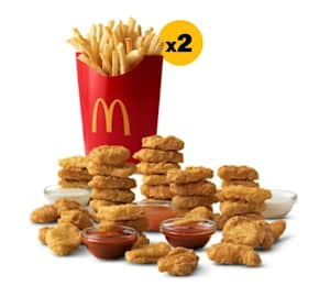 40 pc. Chicken McNuggets® & 2 Large Fries