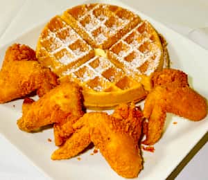 Chicken and waffles md menu sales