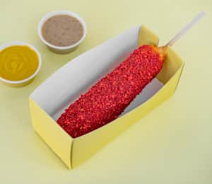 Flamin hot clearance cheetos corn dog