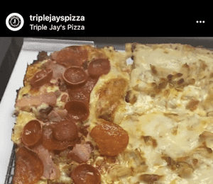 Triple jays shop pizza