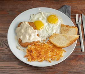 fried eggs, fried steak, toast multi-function