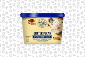 Nature's Touch Ice Cream Butter Pecan, 48OOZ