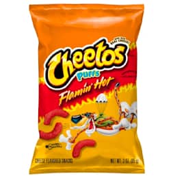 Cheetos Puffs Cheese Snacks Bag Edible Cake Topper Image