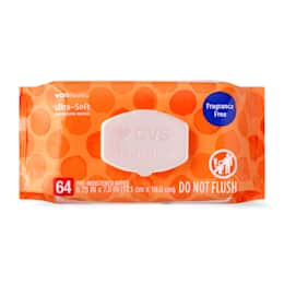 CVS Health Ultra-Soft Sensitive Cleansing Wipes, 56 CT