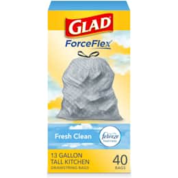 Glad 30 Gallon Recycling Large Drawstring Blue Trash Bags, 28 ct - Fry's  Food Stores
