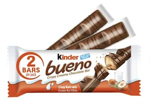 Kinder Bueno Chocolate Bar (2 Bars 1.53oz.)