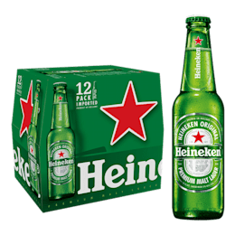 Heineken Bier glasses set/ 2 slim 6 oz glasses Heineken beer small pilsner  pair