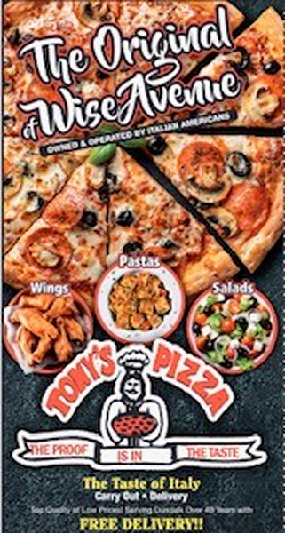 Tony's Pizza Delivery Menu | Order Online | 98 Wise Ave ...