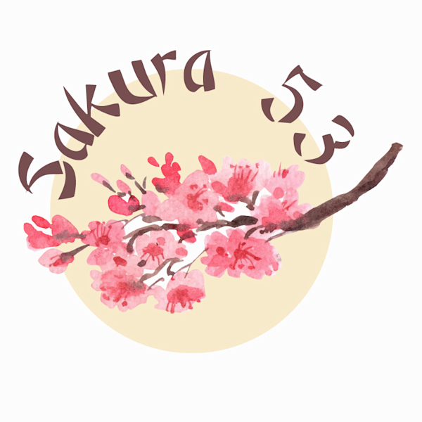 Seamless texture art design Sushi, Sakura, Japan.  Graphic T