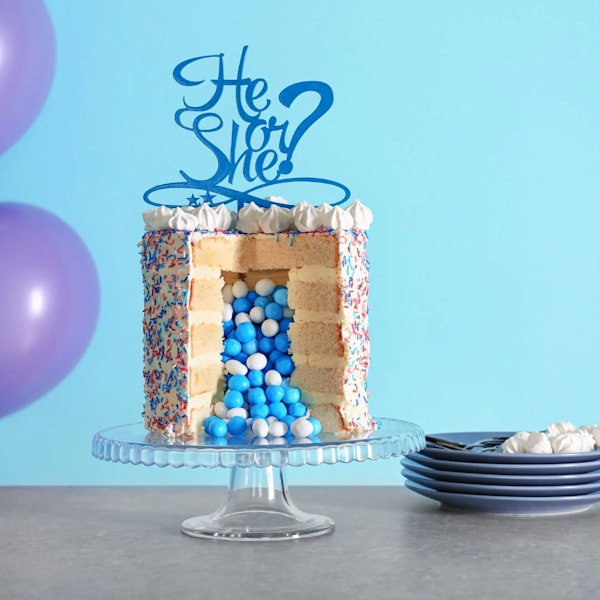 Gender Reveal Cake