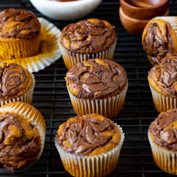 Nutella Swirl Cupcake