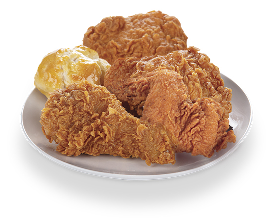 Order 4 PC Mix Chicken & (1) Biscuit Only food online from Krispy Krunchy Chicken store, Fullerton on bringmethat.com